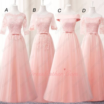 Most Popular Color Blush Series Bridesmaids Group Cheap Unit Price