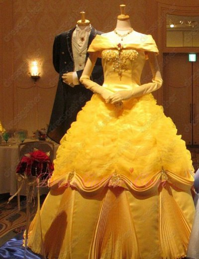 Off The Shoulder Beauty And The Beast Yellow Quinceanera Themes Ball Gown Pretty