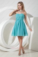 Wedding First Choice Simple Sweetheart Jade Chiffon Bridesmaid Dress Pretty