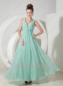 Fashion Color Mint Green Chiffon Junior First Party Choice Formal Dress Designer