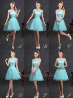 Series Vestidos De Dama Dress Lace Short Skirt With Tulle Apple Green