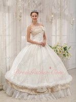 Wholesale Off White/Champagne Bar Mitzvah Quinceanera Court Ball Gown Latin