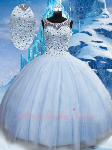 Nifty Baby Blue Latin America Girl Quinceanera Ceremony Ball Gown Discount Online