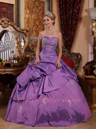 Dark Mauve Plum Taffeta Old Fashion Quinceanera Prom Ball Gown Make Your Own