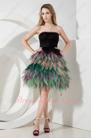 Black Bodice Colorful Tutu Layers Party Prom Gowns National Tribe Aborigines