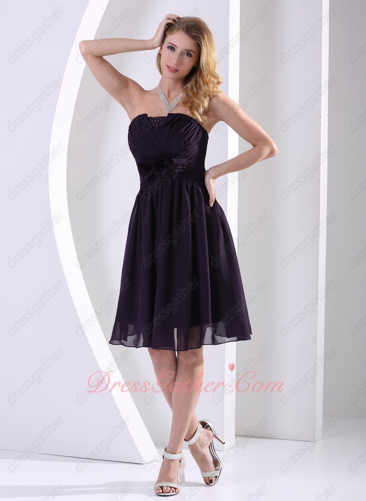 Darkest Purple Chiffon Special Occasion Plus Size Bridesmaid Dresses Custom Made Free - Click Image to Close
