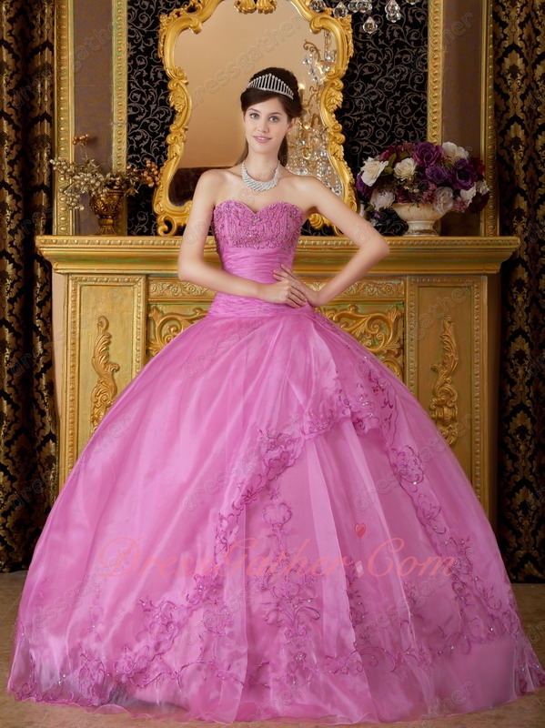 Deep Lilac Fashion Icon Embroidery Quinceanera Sweet 16 Ball Gown New Jersey - Click Image to Close